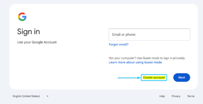 Create a New Google Account