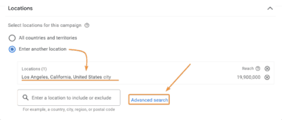 Location Setting for PMax campaign