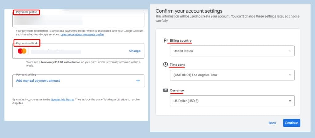 Payment Method and Time Zone