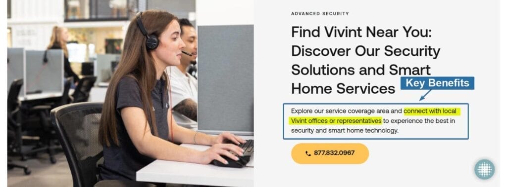 Key Benefits Landing Page Sample