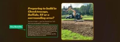 Key Benefits Landing Page Sample