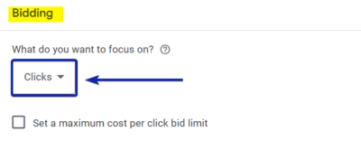 Maximize Clicks As Bidding Strategy