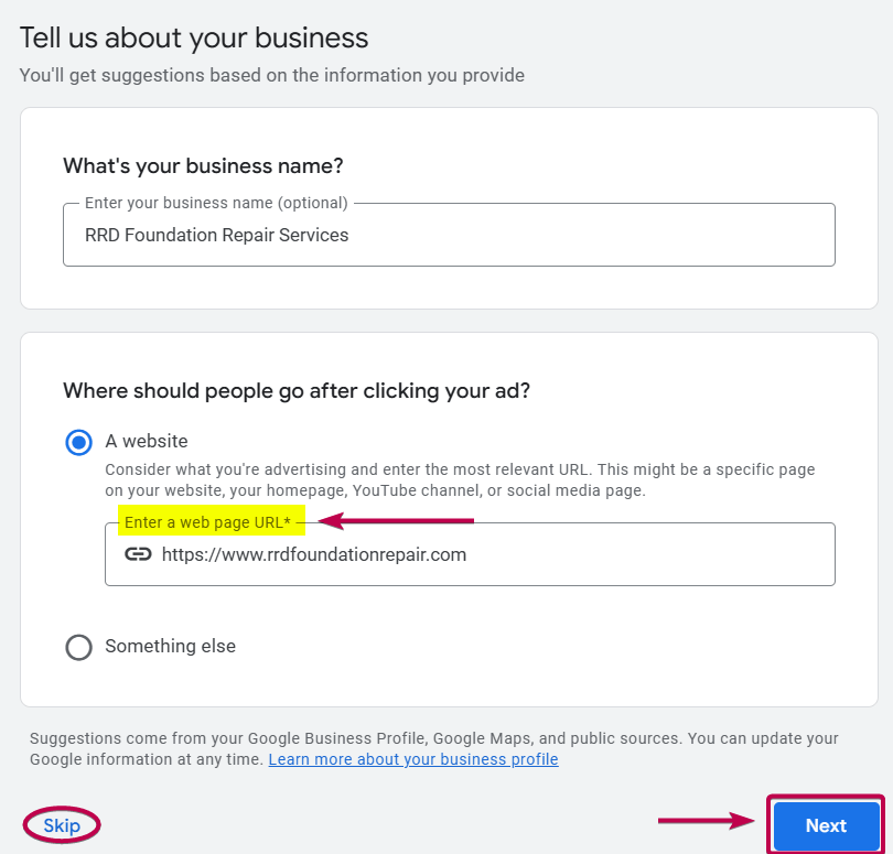 Business Name