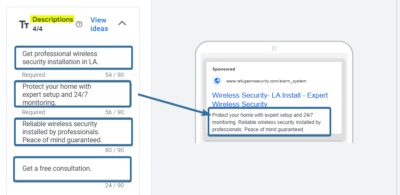 Descriptions Ad Copy Sample