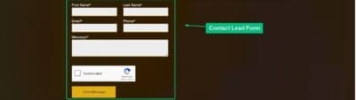 Short Lead Form Landing Page Sample