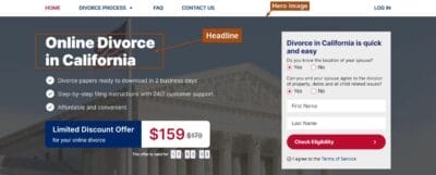 Headline Landing Page Sample 