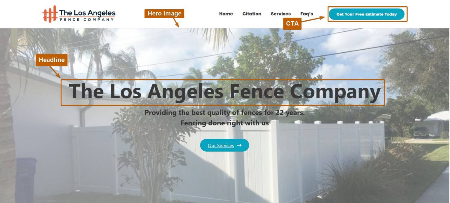 Headline Landing Page Sample