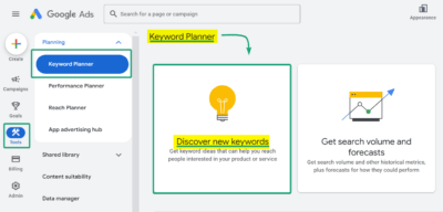 Google Ads Keyword Planner