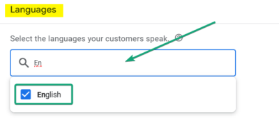 Language Setting