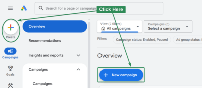 New Campaign Button