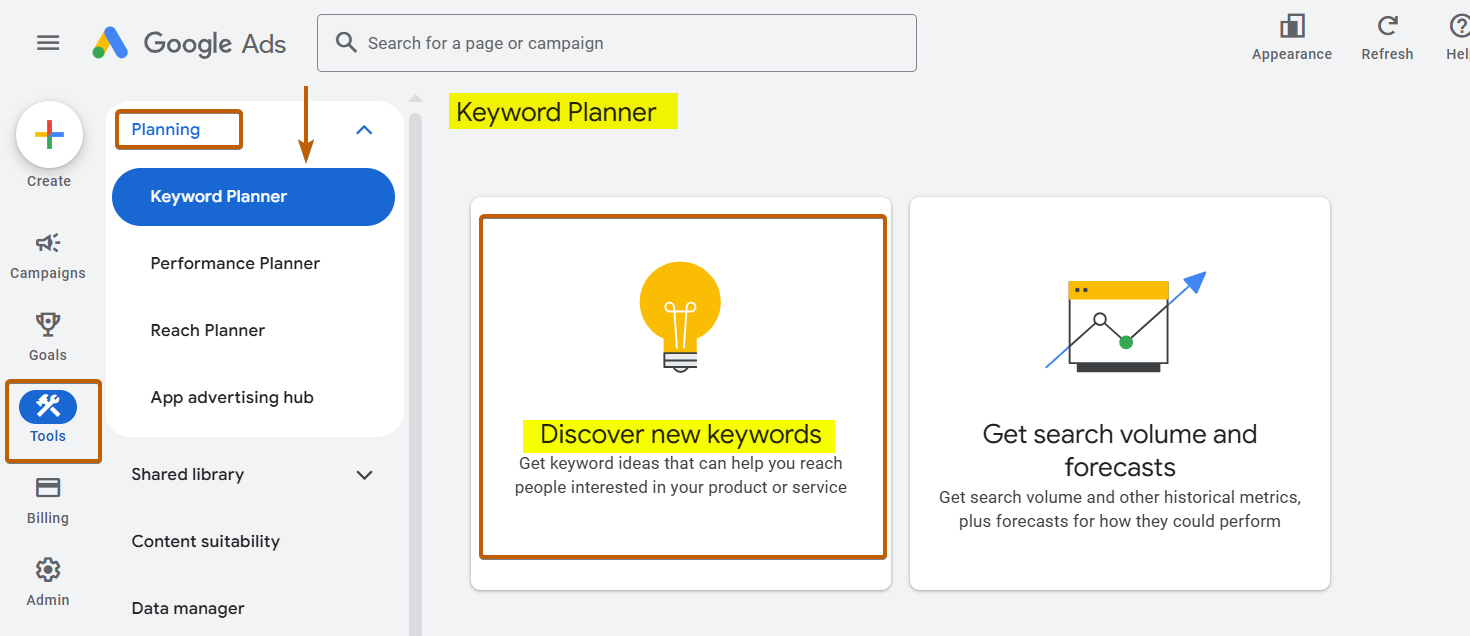 Keyword Planner
