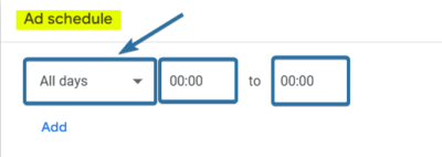 Ad Schedule