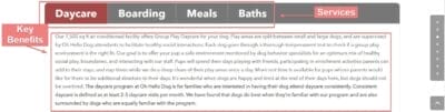 Services Landing Page Sample for Pet Boarding