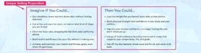Unique Selling Proposition Landing Page Sample