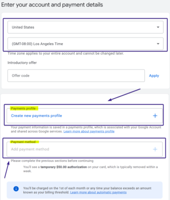 Payment Details
