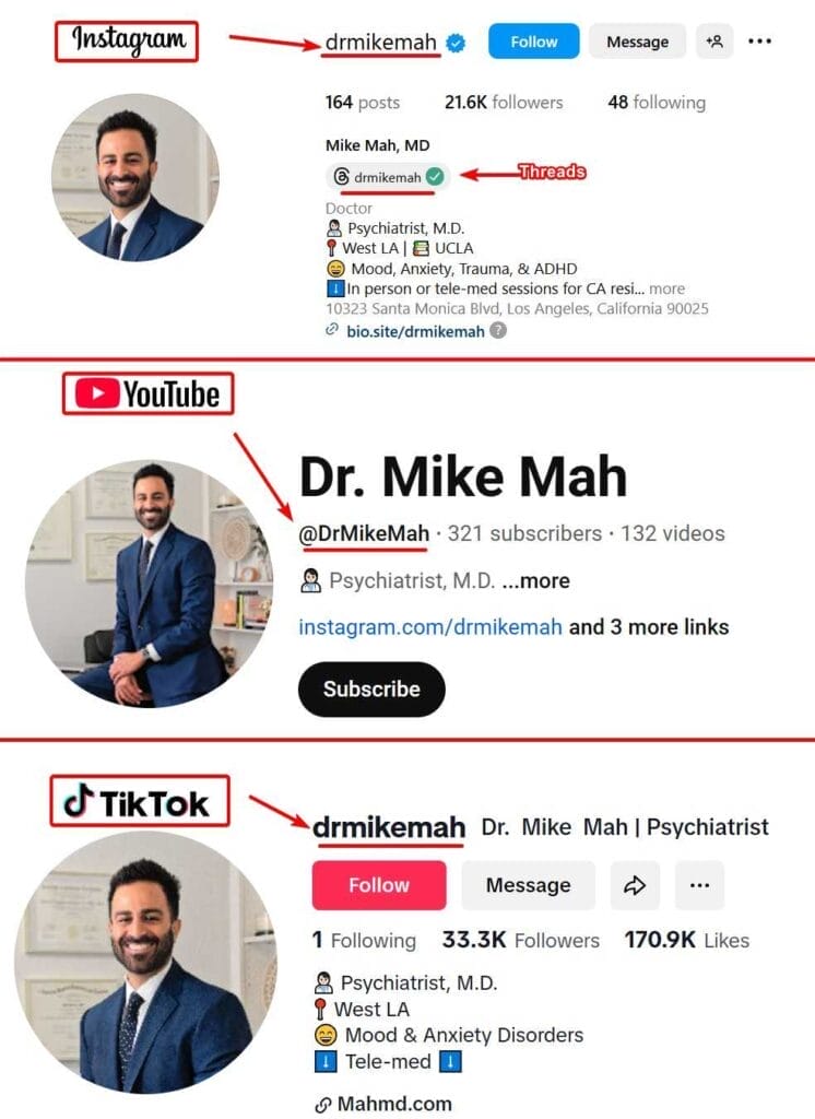 Instagram Username Consistency