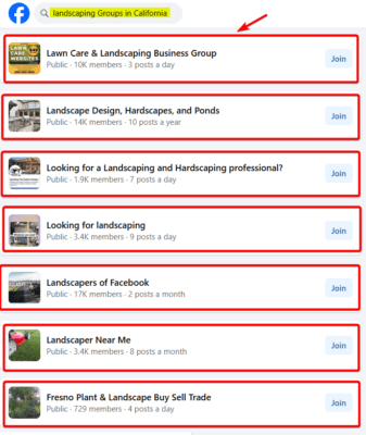 Facebook Landscaping Groups