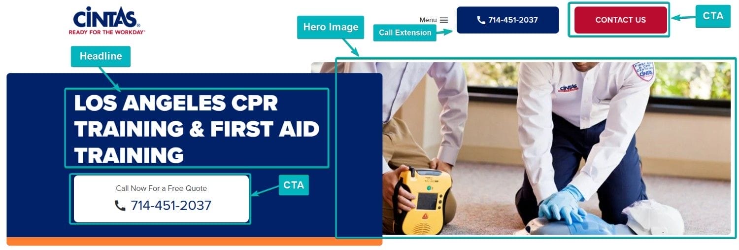 Headline Landing Page Sample