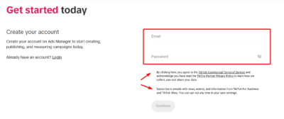 Tiktok Ads Manager Create Account