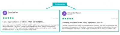 Testimonials Landing Page Sample