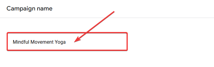 Campaign Name Sample