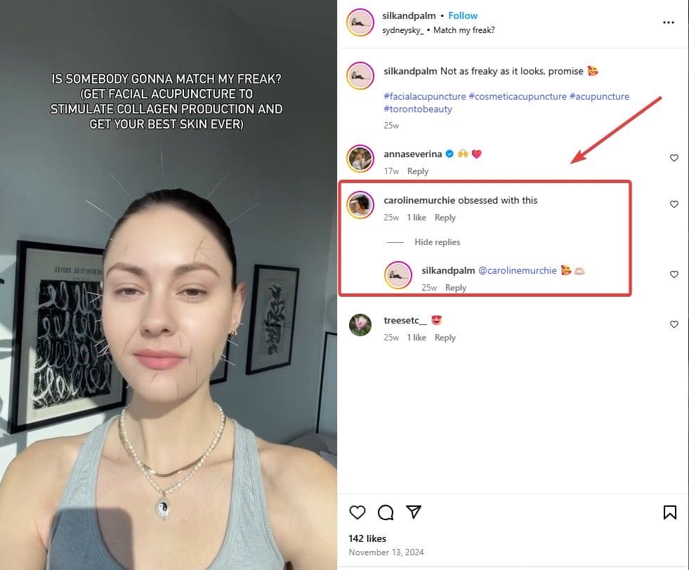 Instagram Comment Section