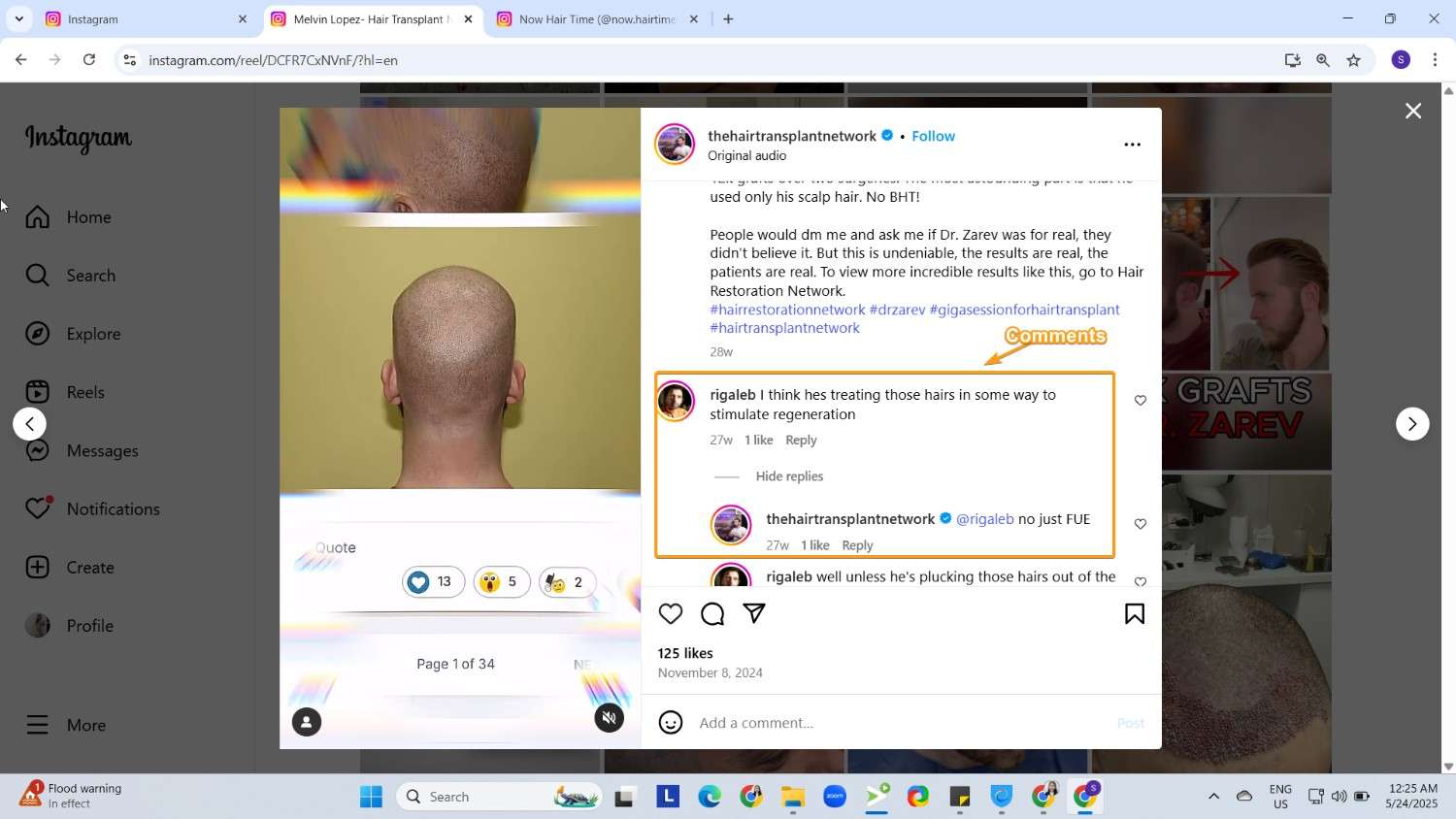 Instagram Comment Section 
