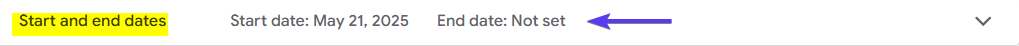 Campaign Duration