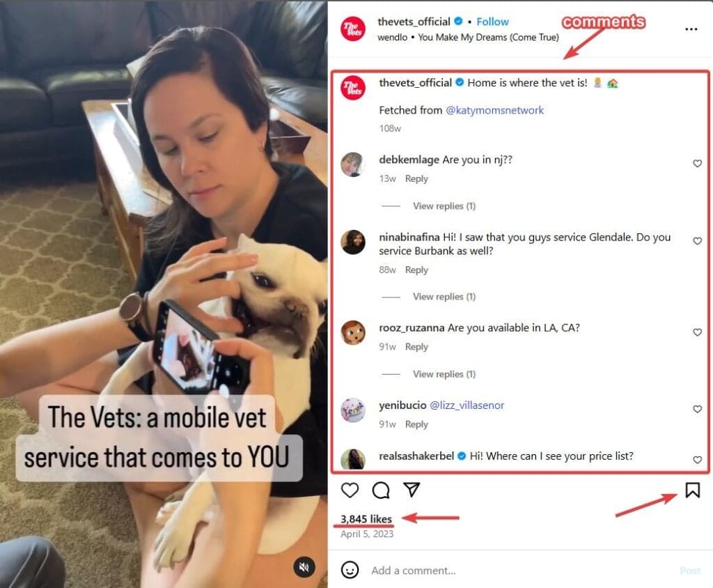 Instagram Engagement Sample