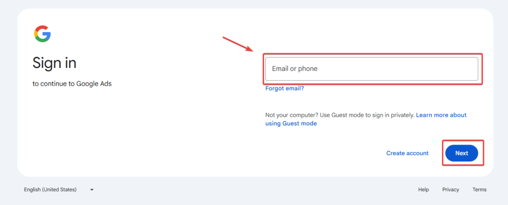 Gmail Sign in
