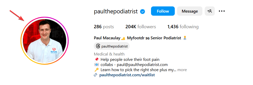 Professional Instagram Profile Picture