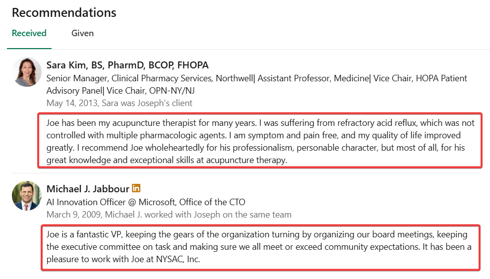 LinkedIn Reviews
