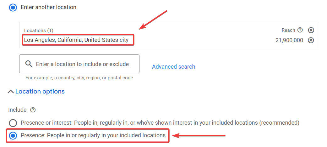 Location Setting