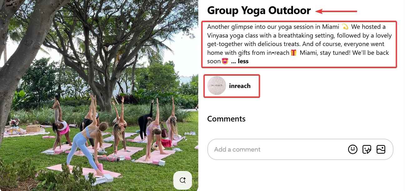Yoga Pinterest Post Sample