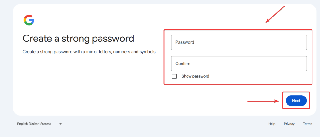 Gmail Password