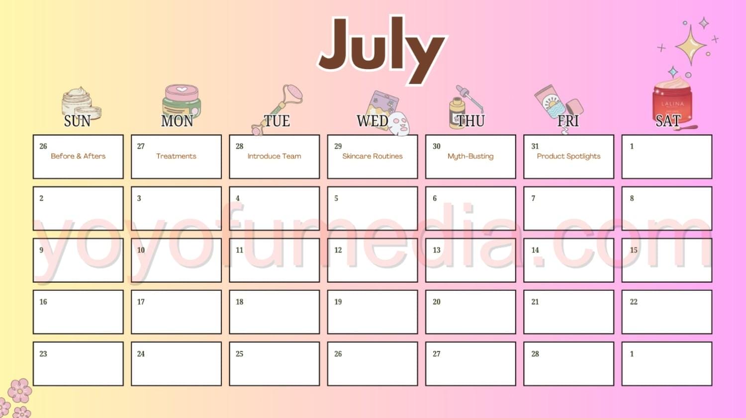 Instagram Reels Content Calendar