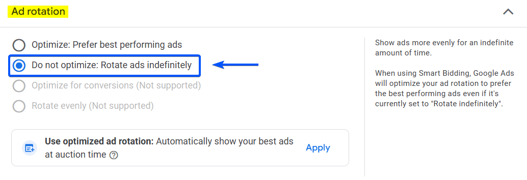 Ad rotation