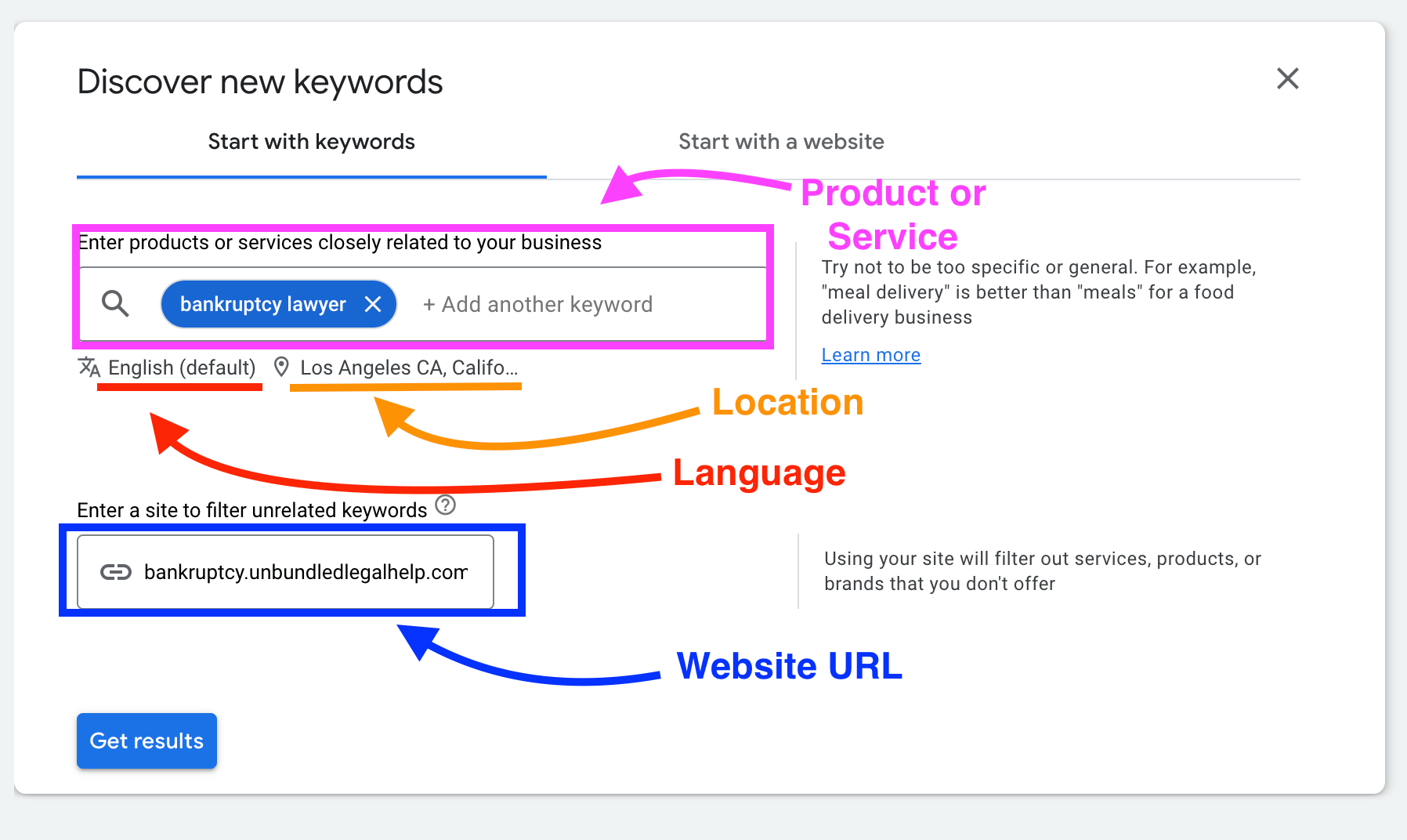 Keyword search