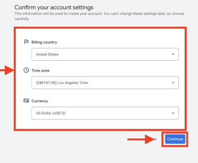 billing information
