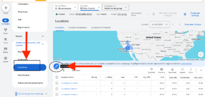customize location