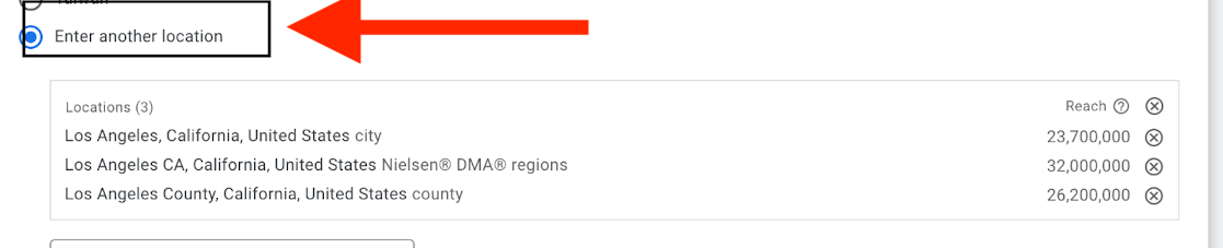 enter another location