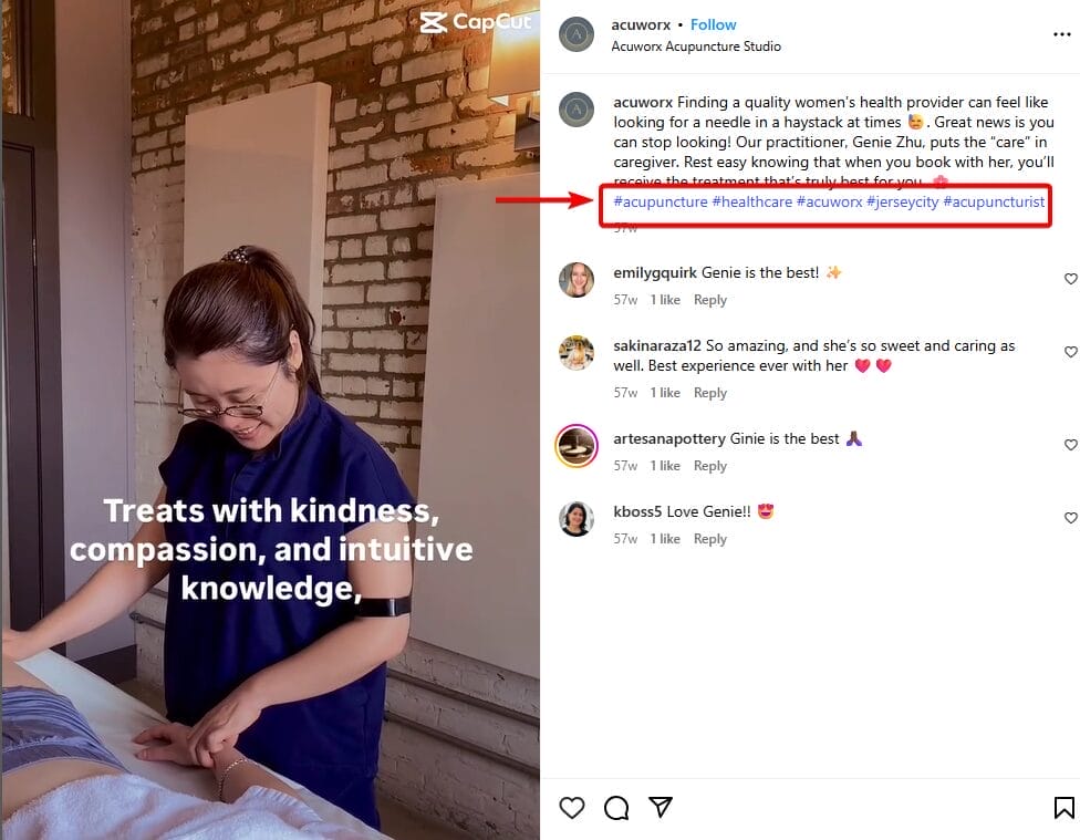 Instagram Reels Hashtag Sample