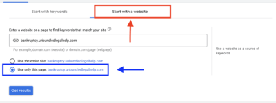 start with a website