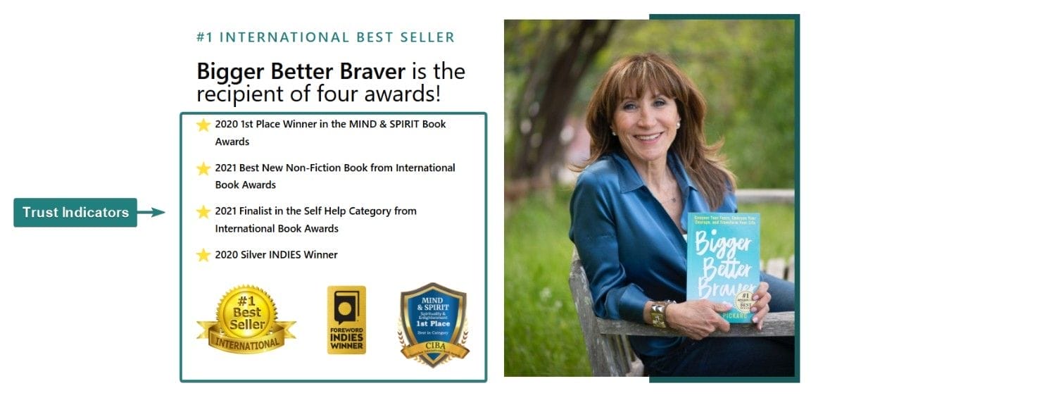 Landing Page Trust Indicators Sample