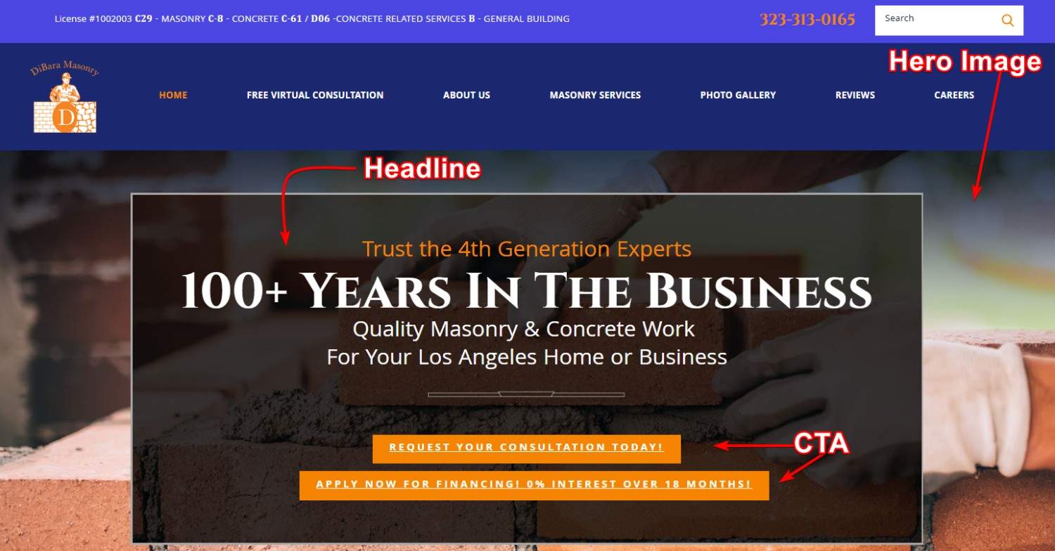 Headline Sample - Google Ads for Masonry