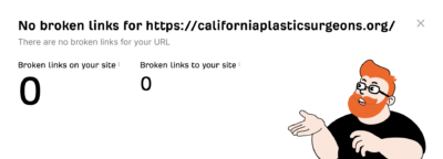 ahrefs free broken links checker for seo for plastic surgeons
