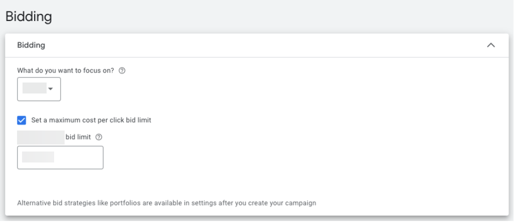 Initial Bidding Strategy