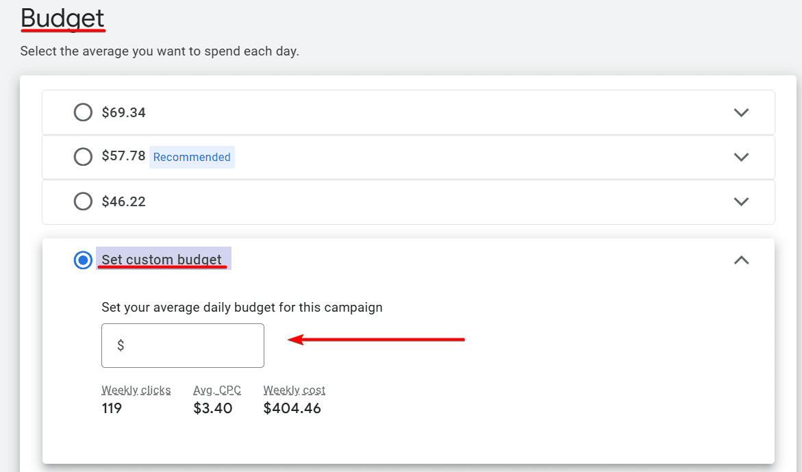 Budget