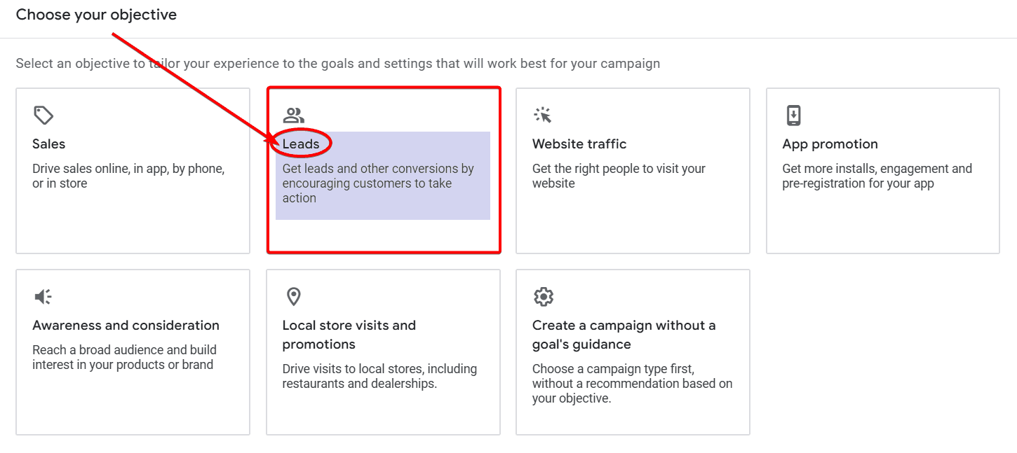 Google Ads for Masonry Campaign Objective