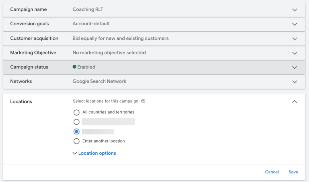 Target Location: Relationship Coach Case Study